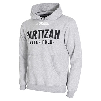 Gray hooded sweatshirt WC Partizan