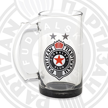 Beer mug 0.5l FC Partizan 2072