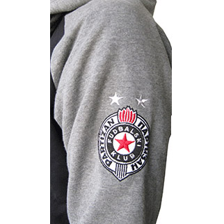 Hoodie PFC FC Partizan 2105 - gray inscription-1