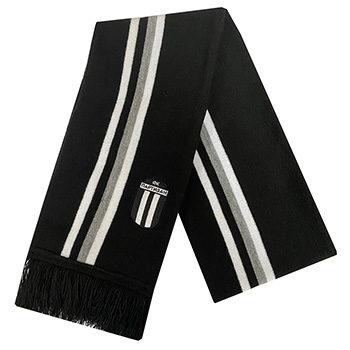 Scarf with vertical stripes 