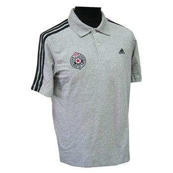 Adidas siva polo majica KK Partizan 2553