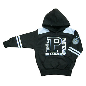 Kids sweatshirt PFC black FC Partizan (size 2-6) 3182