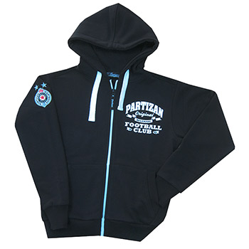 Kids zip sweatshirt with hoodie FC Partizan (size 8-14) 3600