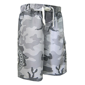 Bathing shorts grey camouflage 4040