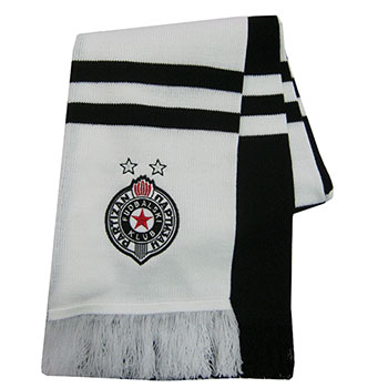 Bar scarf FC Partizan (white) 2433-1