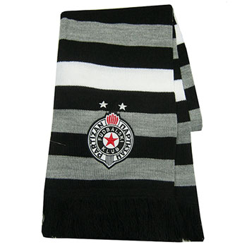 Bar scarf grey-black FC Partizan 2433-1