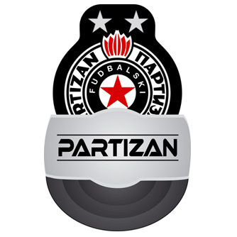 Eraser + sharpener FC Partizan 2196