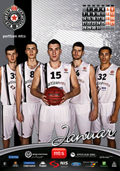 Kalendar KK Partizan 2013. -2