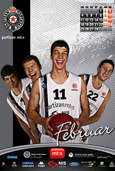 Kalendar KK Partizan 2013. -3