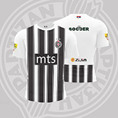 Kids jersey replica FC Partizan for season 23/24 with print 4138