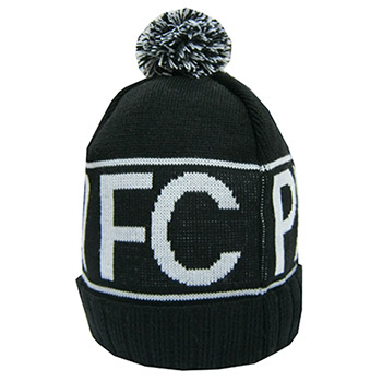 Crna zimska kapa sa kićankom FK Partizan 2835-1