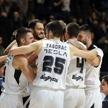 Beli dres KK Partizan 2018/19 © Under Armour™ sa štampom