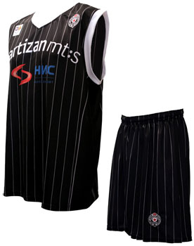 Partizan Basketball jersey and sorts 10/11-1