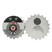 Bottle opener with magnet FC Partizan 2345