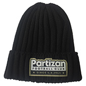 Black winter cap FC Partizan 4507