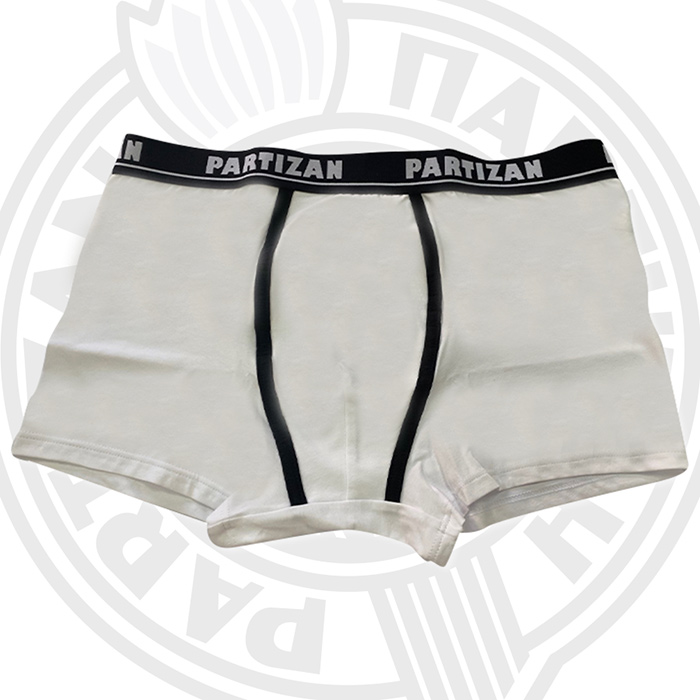 Muške bokserice Partizan - bele 2010-B